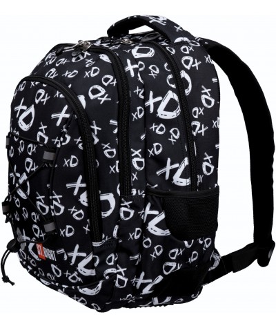 czarny plecak szkolny XD z napisami xD dla dzieci ST.RIGHT xD BP32