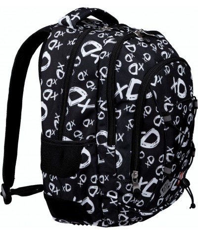 Plecak szkolny XD czarny z napisami xD dla dzieci ST.RIGHT xD BP32