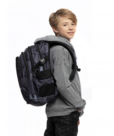 Szary plecak 3D dla chłopca ST.RIGHT 3D SHAPES BP01