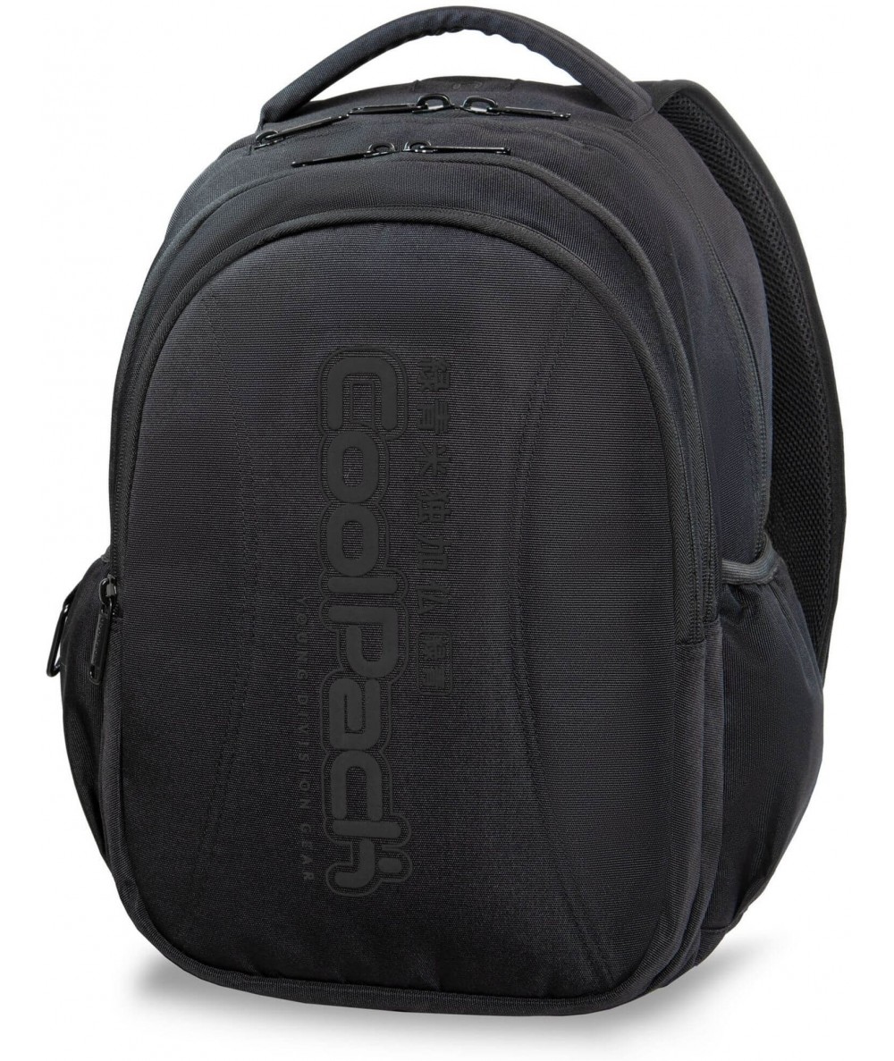 Plecak młodzieżowy CoolPack CP JOY XL SUPER BLACK czarny z napisem