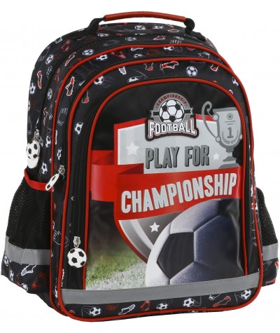 Plecak szkolny z piłką nożną FOOTBALL CHAMPIONSHIP dla chłopca