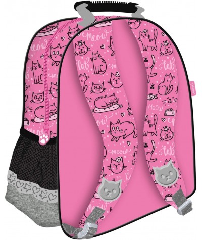 Plecak z kotkiem kotem szkolny do 1 klasy dla dziewczynki My Little Friend różowy