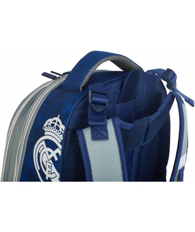 Tornister plecak szkolny z regulowanymi szelkami Real Madryt dla chłopca RM-170 niebieski