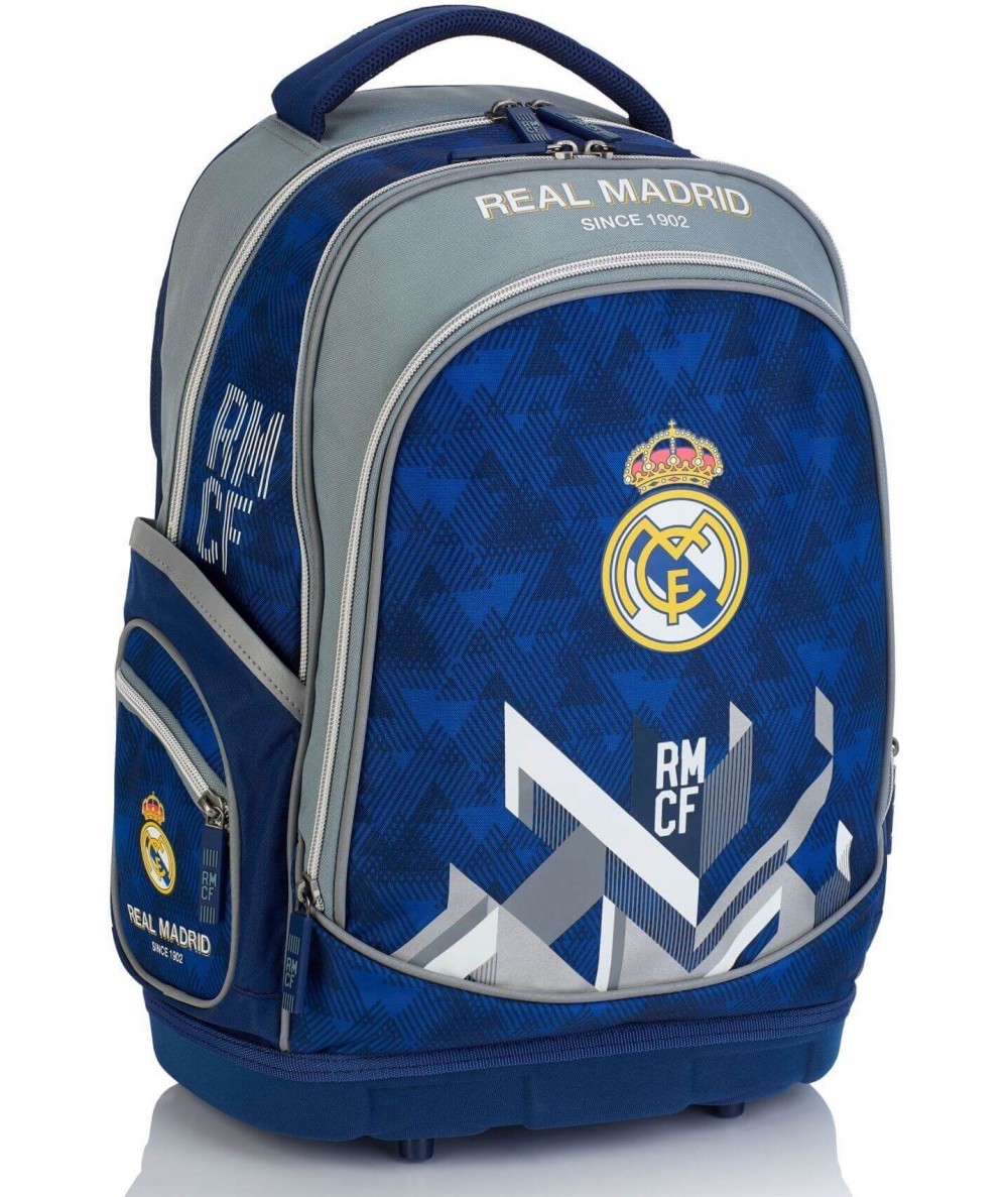 Plecak ergonomiczny Real Madryt niebiesko-szary RM-180