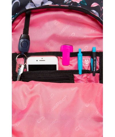 Zestaw szkolny plecak + piórnik z klapką CoolPack kwiaty dla dziewczyny