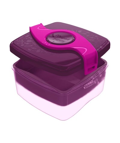 Lunchbox 2w1 średni Maped Picnik bordowo-różowy śniadaniówka BPA FREE