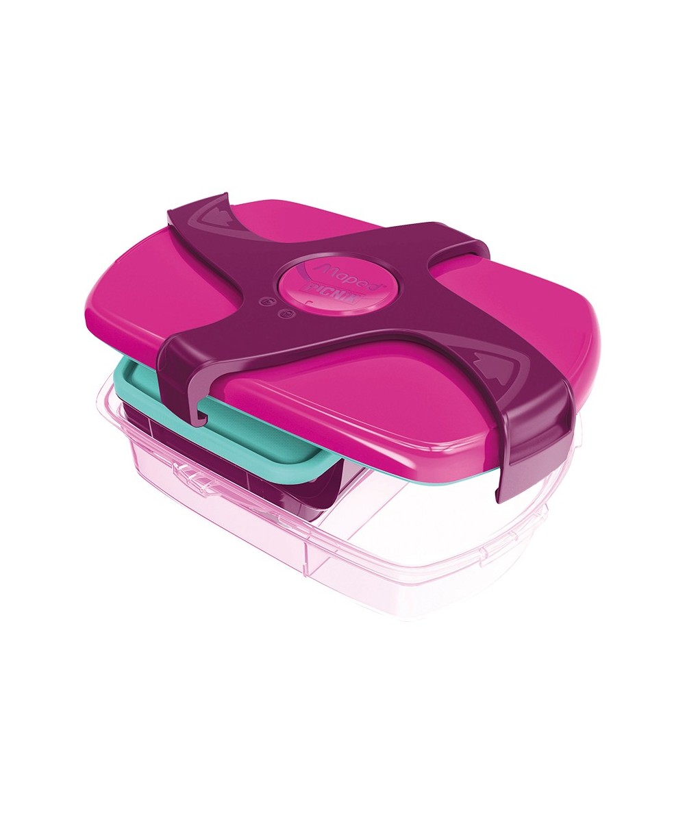 Lunchbox 2w1 duży Maped Picnik Concept różowo bordowy śniadaniówka BPA FREE