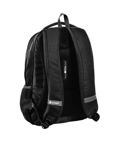 Czarny plecak szkolny młodzieżowy dla chłopaka gładki Paso