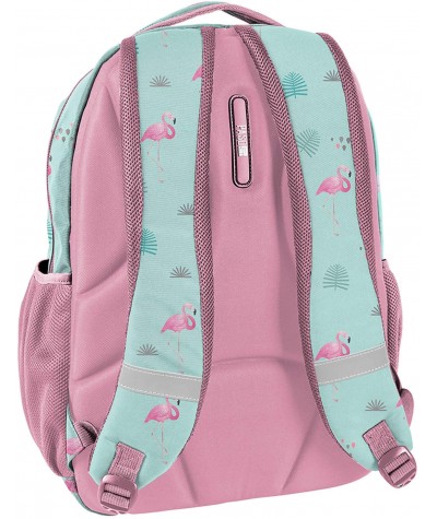 Plecak szkolny młodzieżowy z flamingami Paso dla dziewczyny pianka EVA
