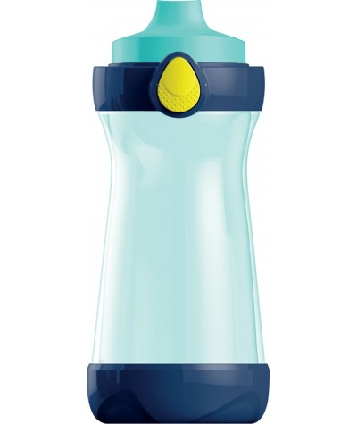Granatowo-turkusowa butelka z bezpiecznym zamknięciem i uchwytem Maped Mini