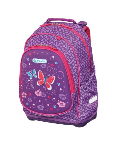 Plecak szkolny ergonomiczny HERLITZ BLISS PURPLE BUTTERFLY fioletowy w motyle
