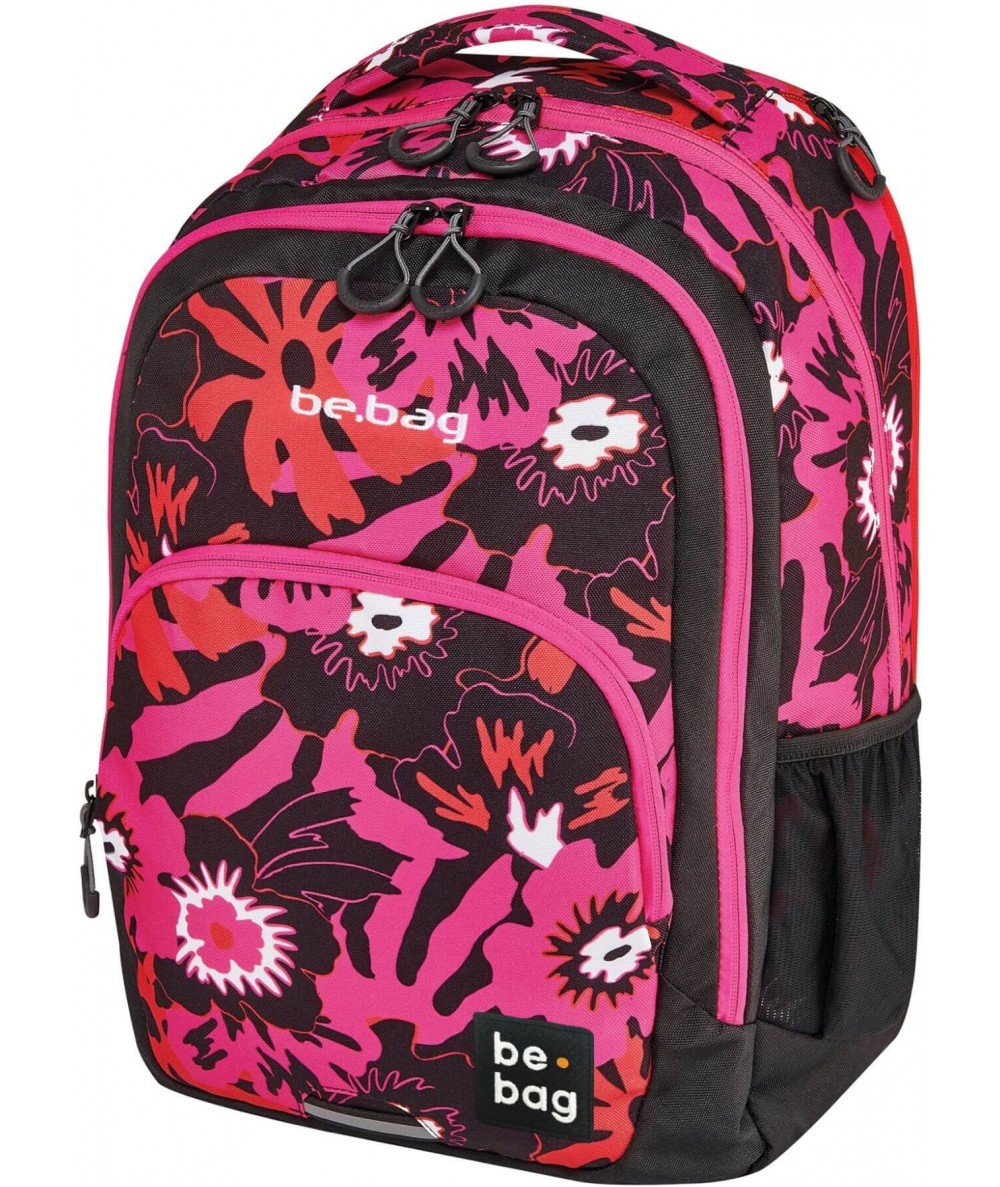 Plecak młodzieżowy Herlitz be.bag be.ready Pink Summer różowy w kwiaty