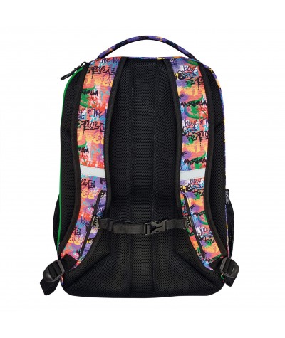 Plecak szkolny z profilowanymi plecami młodzieżowy na laptop Herlitz be.bag be.ready graffiti