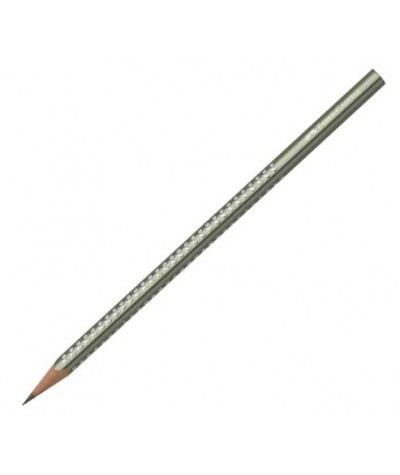 Ołówki Faber-Castell srebrne z odblaskowymi kropeczkami modne NOWOŚĆ!