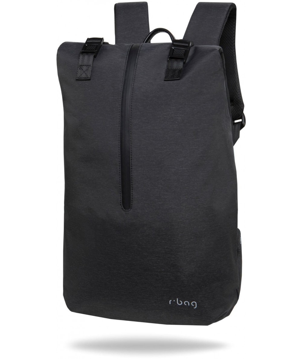 Plecak na laptopa męski miejski 15,6" r-bag Hopper Black czarny z USB