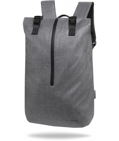 Plecak na laptopa męski miejski 15,6" r-bag Hopper Gray szary z USB