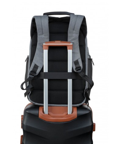 Plecak bagaż podręczny na laptop 15,6" r-bag Drum Gray