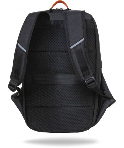 Wygodny plecak męski czarny na laptopa 15,6" r-bag Drum Kick na walizkę z USB