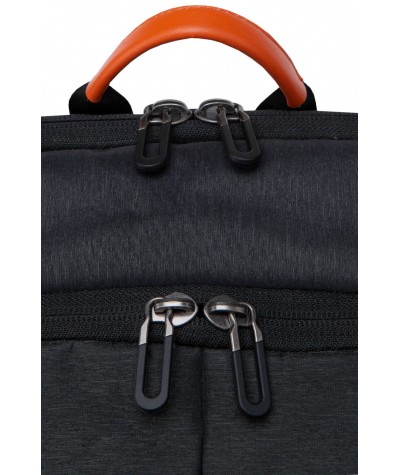 Plecak męski czarny na laptopa 15,6" r-bag Drum Kick na walizkę z USB