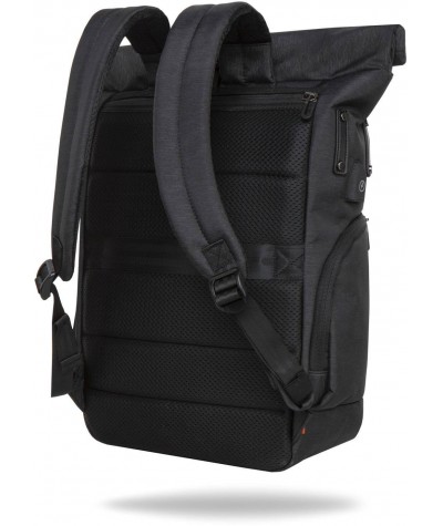 Nieprzemakalny plecak kurierski zwijany na laptopa 15,6" czarny r-bag Roll Black