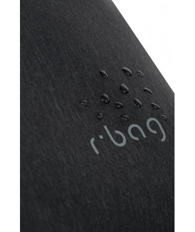 Wododporny plecak męski do pracy na laptopa 15,6" czarny r-bag Forge Black modny