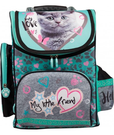 Plecaki z kotkiem plecaki z kotem miętowy plecak z kotem MY LITTLE FRIEND