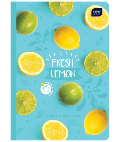 Zeszyty o zapachu cytryny limonek Fresh Lemon 60 kartek w linie InterDruk