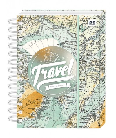 Zeszyt do bullet journal podróżnika Interdruk mapa Travel Planner