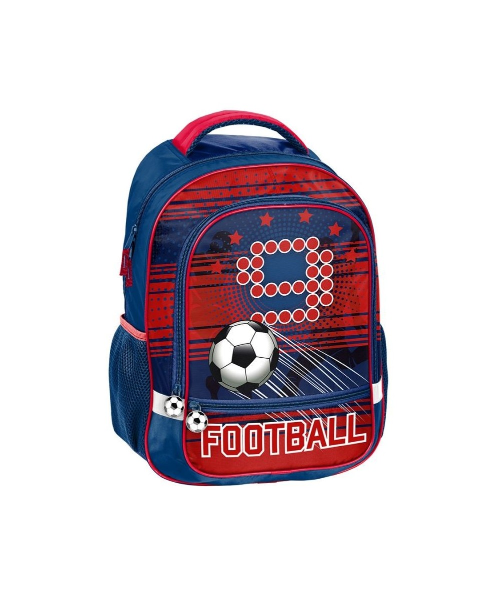 Plecak z piłką nożną Paso czerowny dla chłopca do klas 1-3