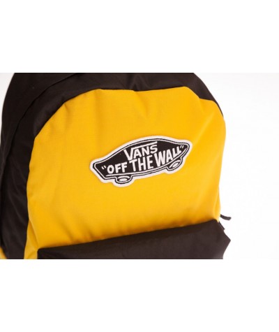 Plecak z Vansa Realm musztardowy Realm Mango Mojito Black logo deska