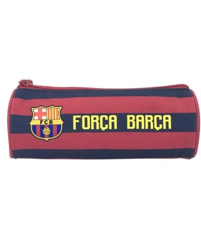 Piórnik szkolny tuba FC Barcelona w paski dla chłopca