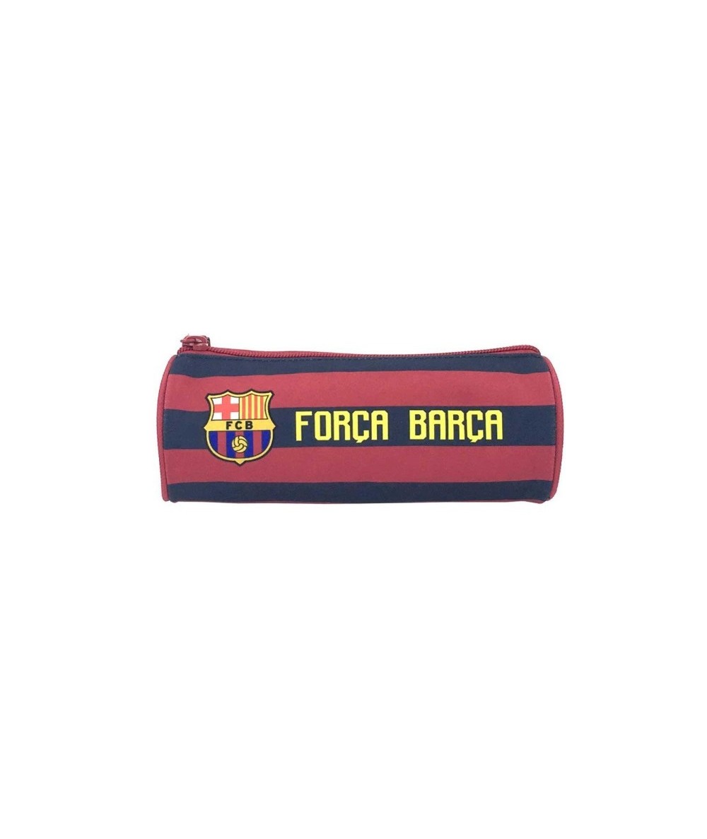 Piórnik szkolny tuba FC Barcelona w paski dla chłopca