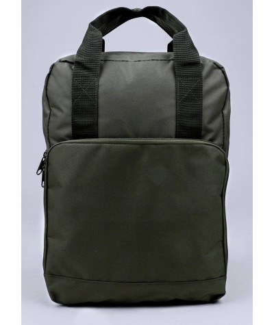 Plecak kwadratowy torba 2w1 Twin Green zielony