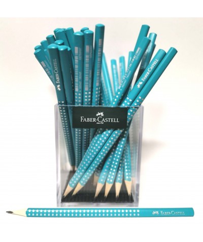 Ołówki Faber-Castell niebieski turkusowy w kropki