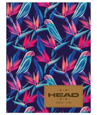 Zeszyt A5 Head 60 kartek w kratkę HD-364 w kolorowe papugi ptaki