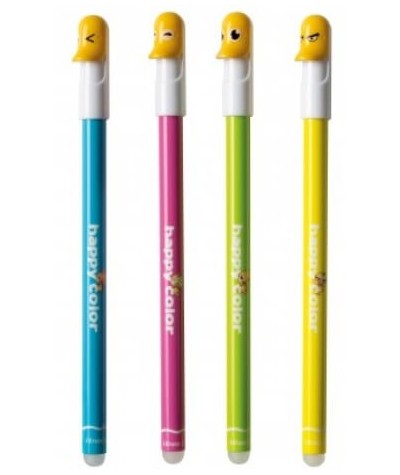 Długopis zmazywalny uszatki ZABAWNE KACZKI M&G Happy Color niebieski