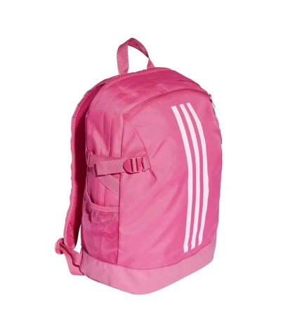Różowy plecak ADIDAS damski z paskami młodzieżowy do liceum