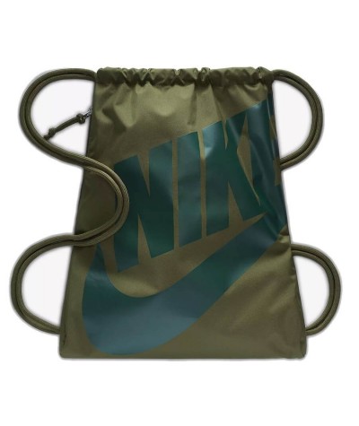 Worek Nike OLIWKOWY Heritage Gymsack plecak na sznurkach z logo KHAKI