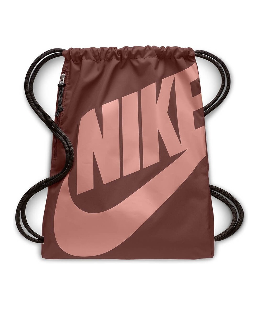 Worek Nike BORDOWY Heritage Gymsack plecak na sznurkach z logo jasny