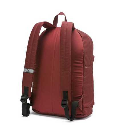 Bordowy plecak PUMA ORIGINALS młodzieżowy LOGO modny burgundowy RED