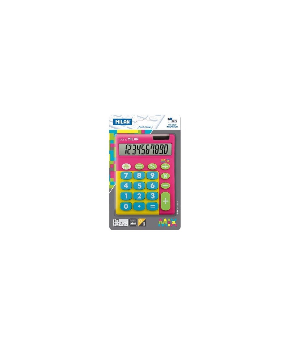 Kalkulator Milan 10 pozycji Touch Duo Mix różowy