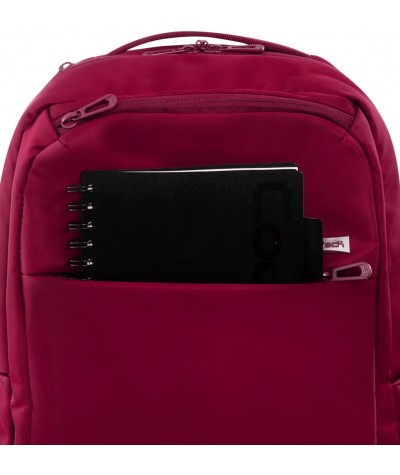 Plecak damski biznesowy na laptop 15,6" biznesowy BOLT CP BURGUNDY