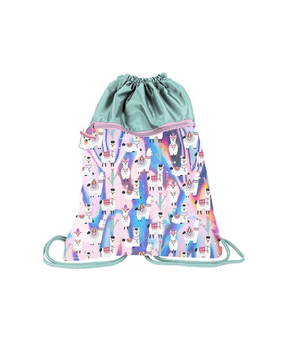Plecak holograficzny worek na plecy LAMA z lamami dla dziewczyny