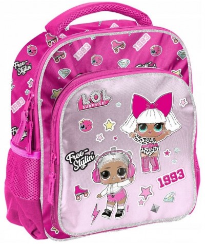 Plecak mały L.O.L Surprise do przedszkola na wycieczkę różowy brokat