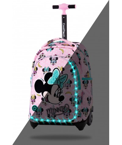 Świecący plecak LED na kółkach Myszka Minnie Disney dziewczęcy CP Jack