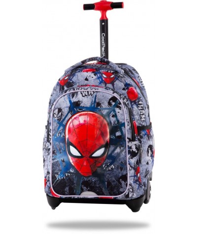 Plecak na kółkach Spiderman Disney dla chłopca szary CoolPack Jack 24L
