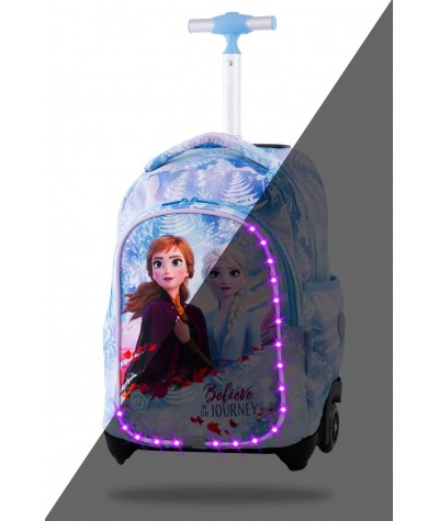 Świecący plecak na kółkach LED FROZEN Kraina Lodu CoolPack CP DISNEY JACK dla dziewczynki