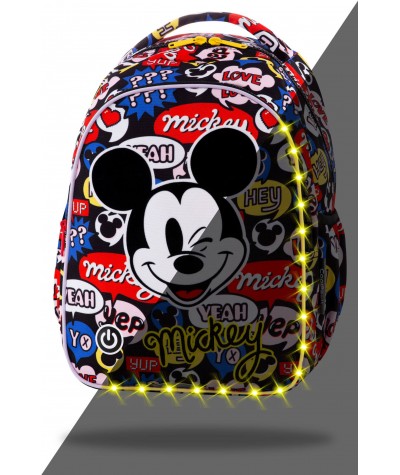 Świecący plecak LED Myszka Miki dla pierwszoklasisty CoolPack Joy S