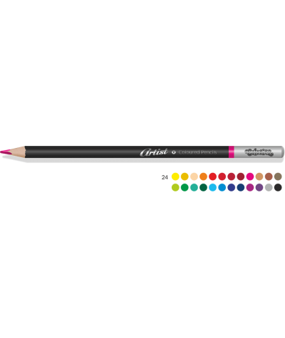 Kredki ołówkowe Colorino Artist 24 kolory rysik 3mm