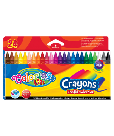 kredki świecowe colorino kids 24 kolory dla dzieci dla przedszkolaka